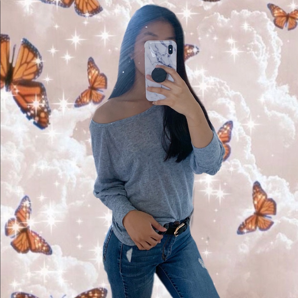 Light Blue Long Sleeve Blouse